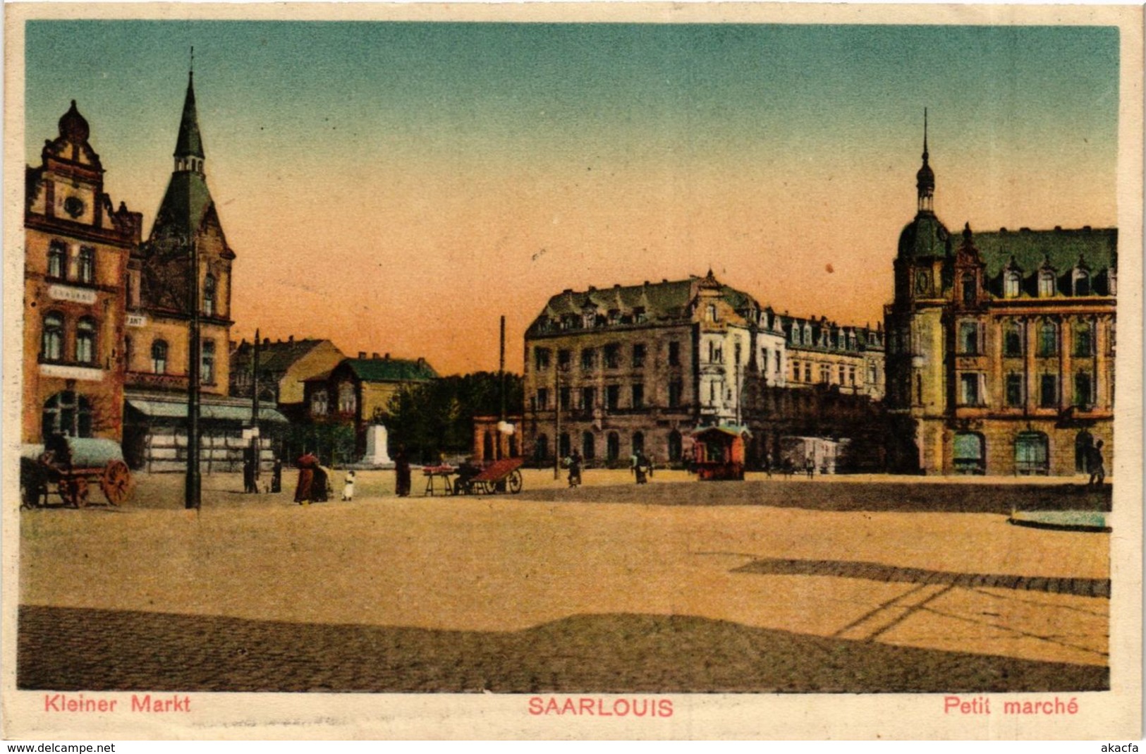 CPA AK Saarlouis Kleiner Markt GERMANY (939519) - Kreis Saarlouis