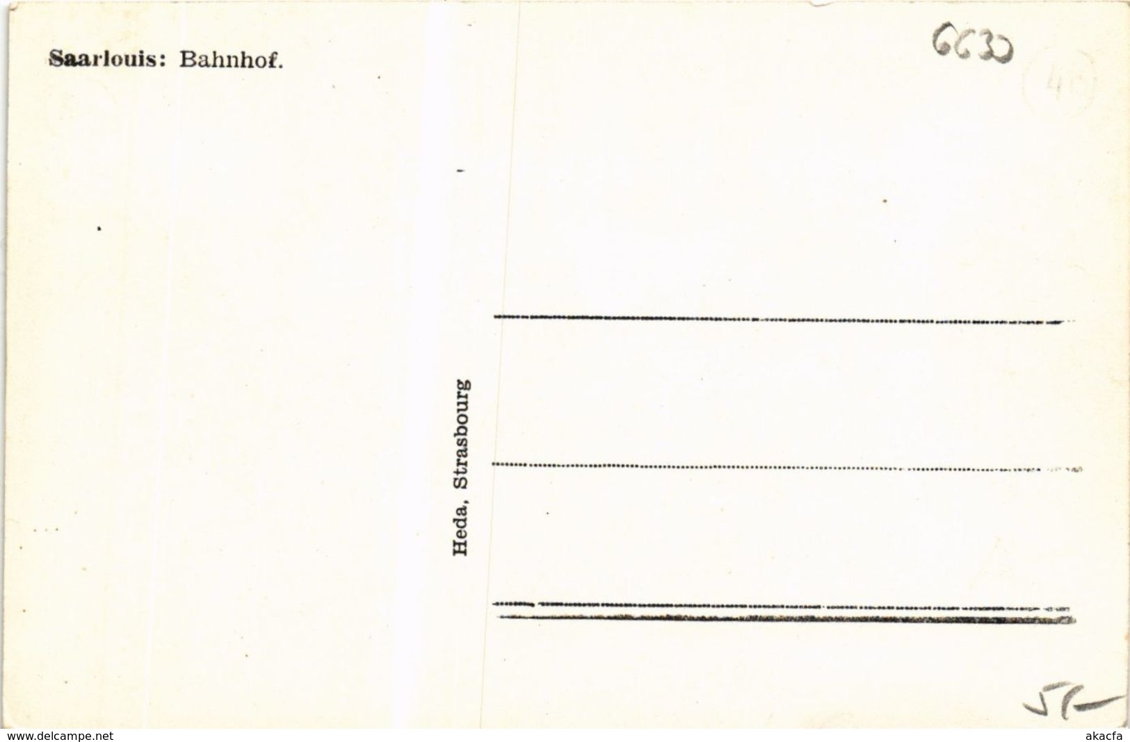 CPA AK Saarlouis Bahnhof GERMANY (939522) - Kreis Saarlouis