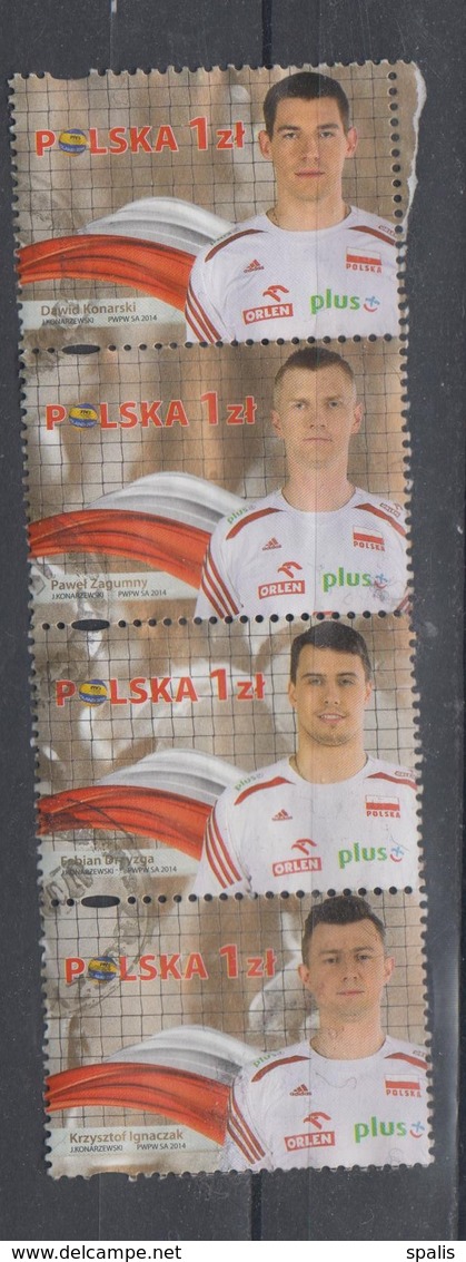 Poland 2014 Used Football Players - Gebruikt