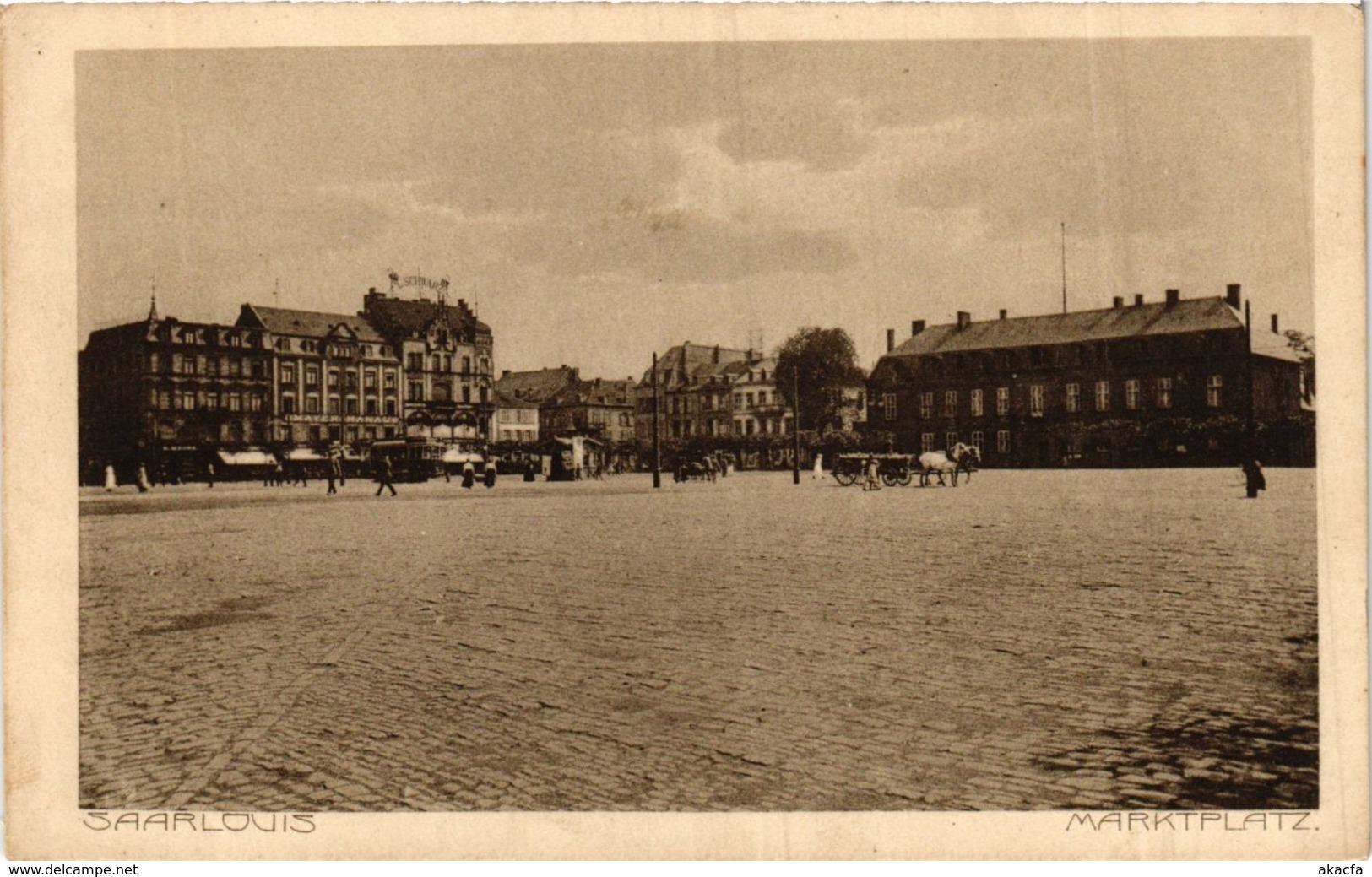 CPA AK Saarlouis Marktplatz GERMANY (939564) - Kreis Saarlouis