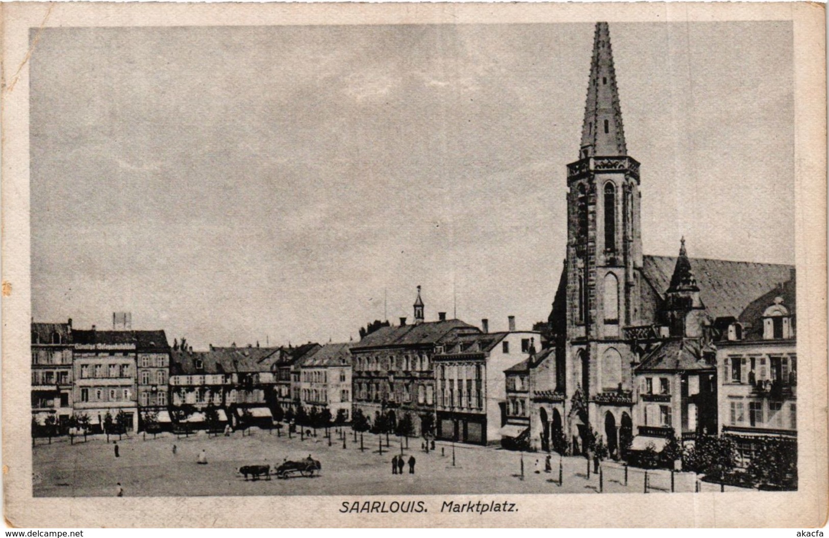 CPA AK Saarlouis Marktplatz GERMANY (939576) - Kreis Saarlouis