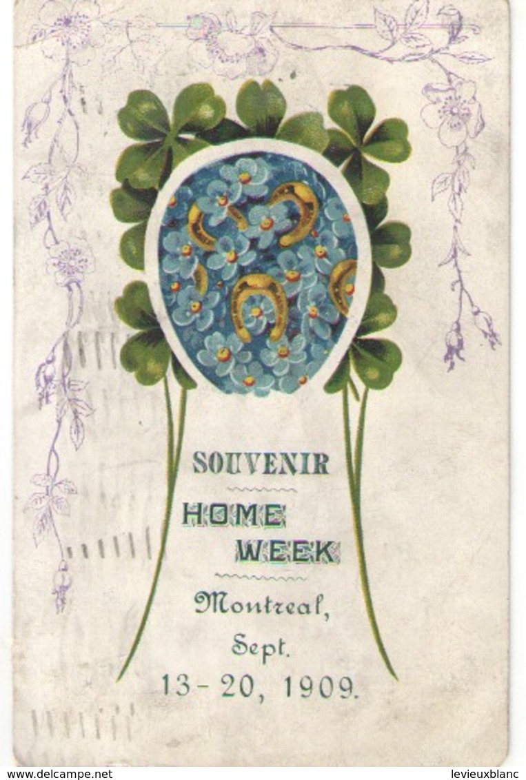 Carte Postale Ancienne/SouvenirHome Week / Equitation /Tréfles Et Fer à Cheval Montréal/ Canada /Saxony/ 1909      CFA44 - Manifestazioni