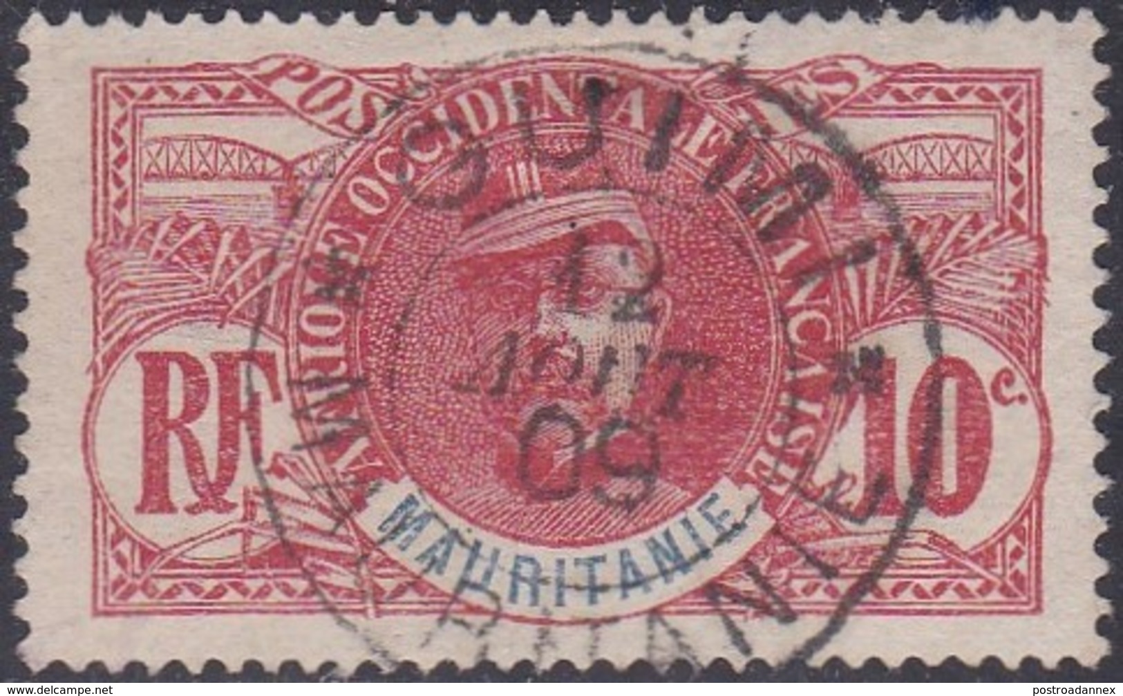 Mauritania, Scott #5, Used, General Louis Faidherbe, Issued 1906 - Used Stamps