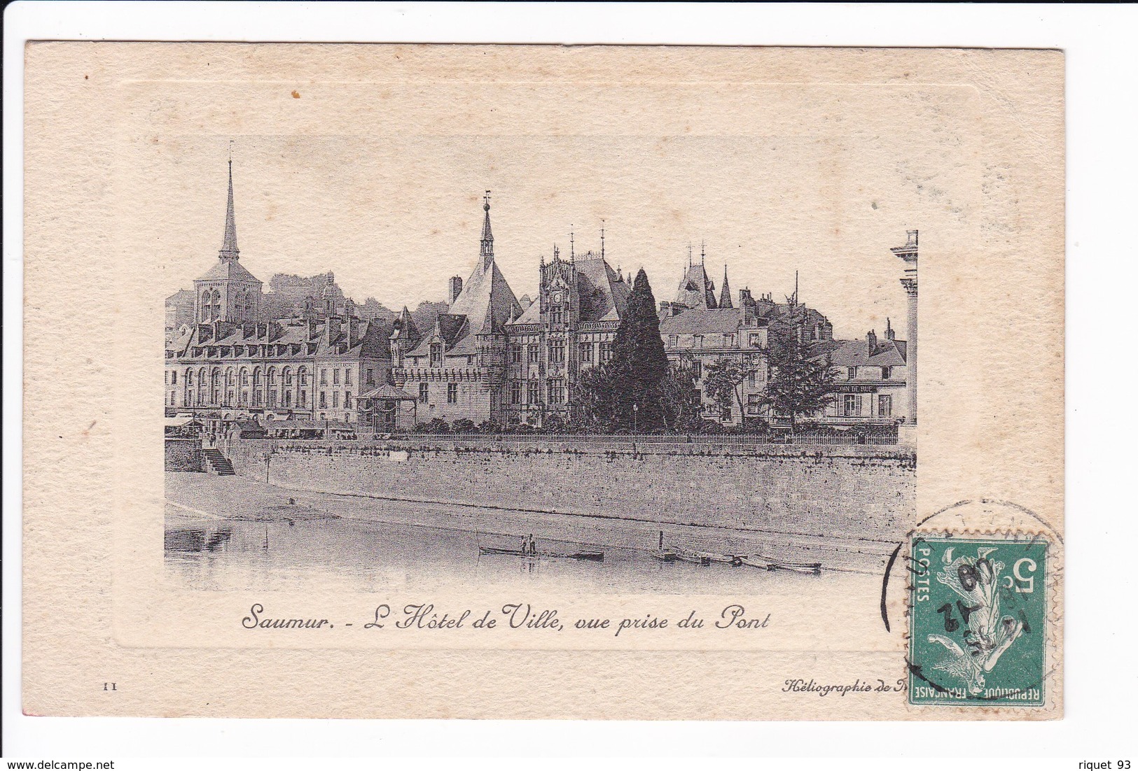 Lot 3 Cpa  - SAUMUR - L'Hôtel De Ville. Et Le Théâtre: Vue Prise Du Pont: Et Le Château - Saumur