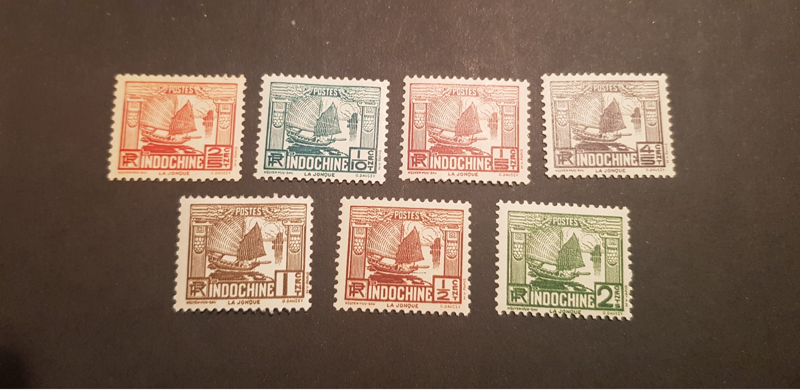 Indochine Yvert 150-156* - Nuevos