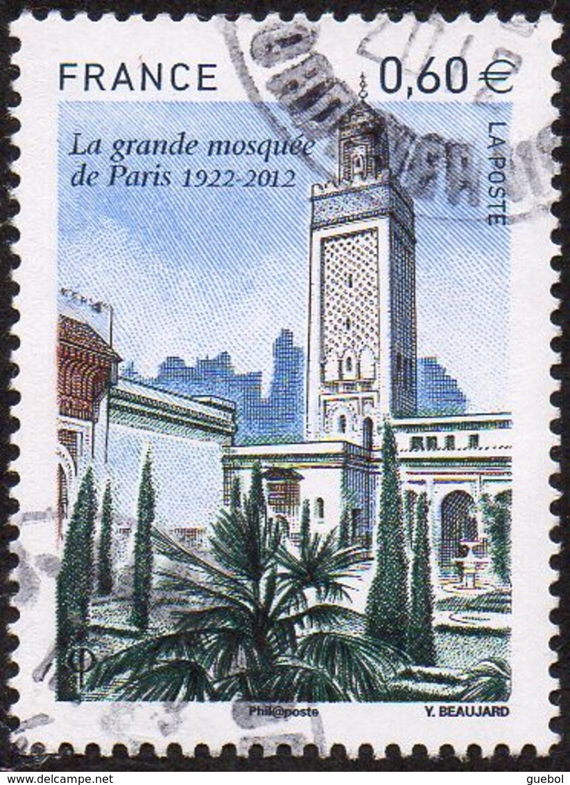 France Oblitération Cachet à Date N° 4634 ** La Grande Mosquée De Paris - Usati