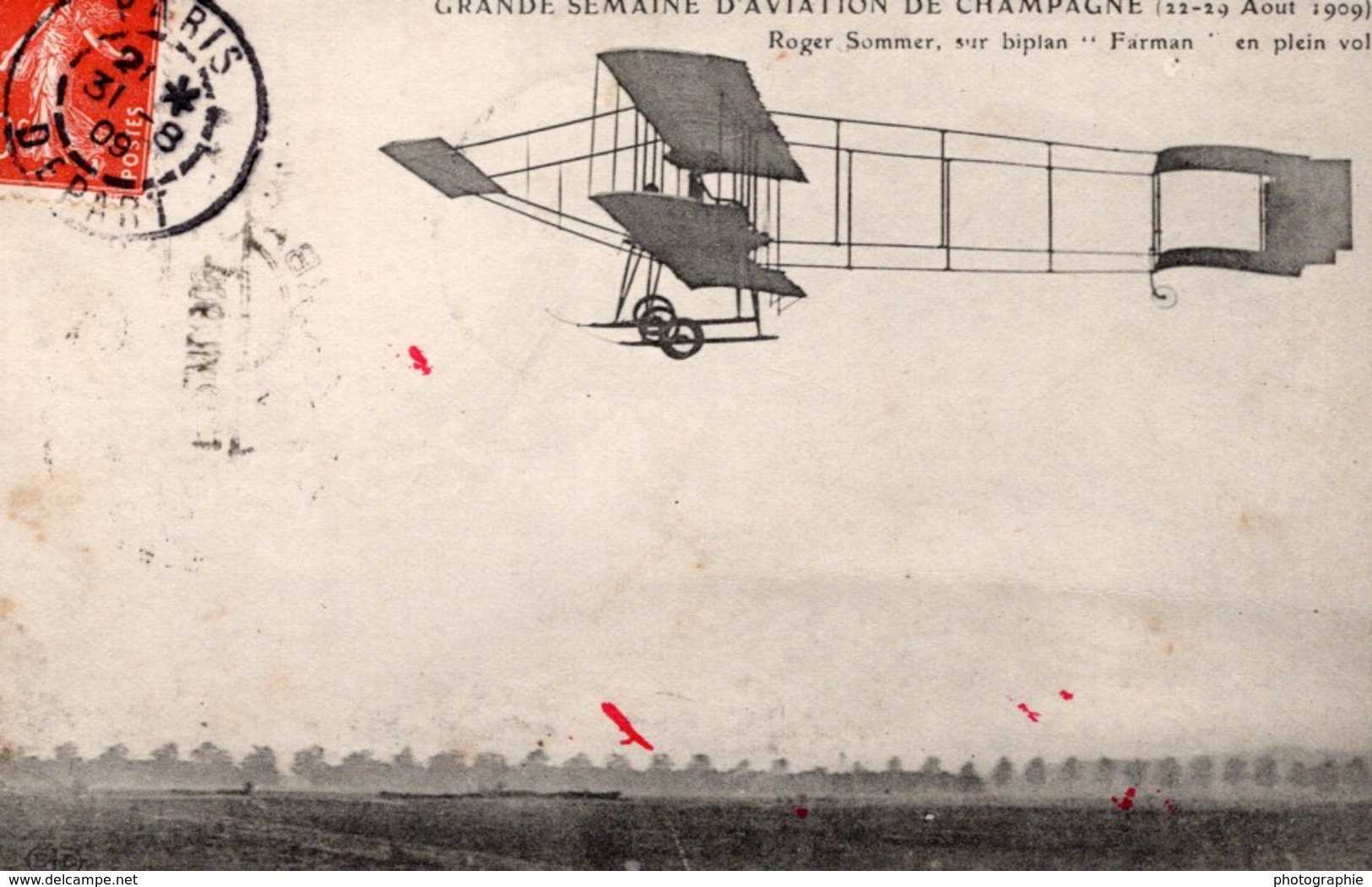 Aviation Ballons Lot de Cartes postales envoyes a l'Aeronaute Charles Gilbert vers 1910