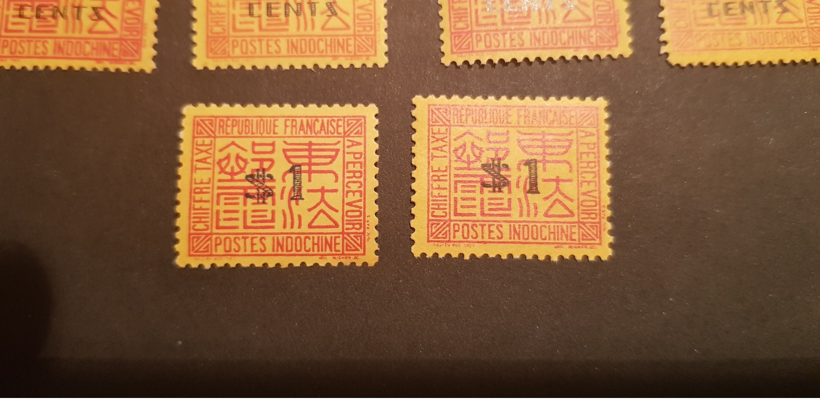 Indochine Yvert TT 57-74* - Timbres-taxe