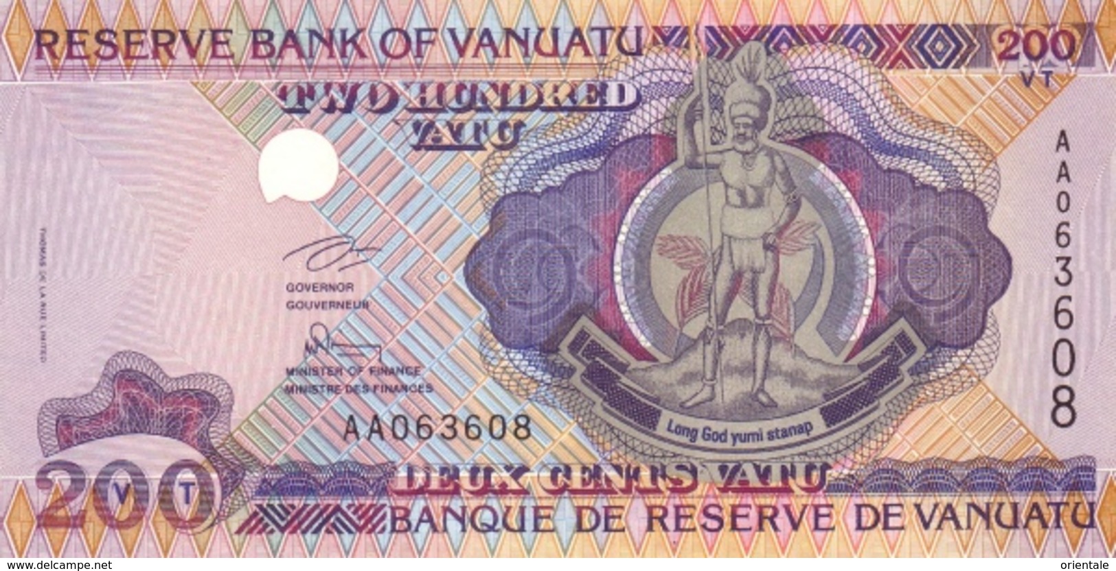 VANUATU  P. 8a 200 V 1985 UNC - Vanuatu