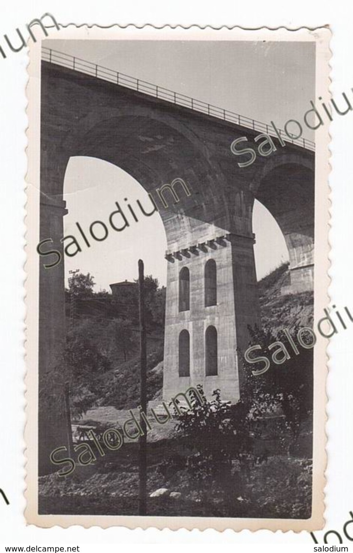 1930 Circa Fine Lavoro Ponte TORMINI ROE' VOLCIANO - SALO' - BRESCIA - LAGO DI GARDA - Fotografia Originale - Luoghi