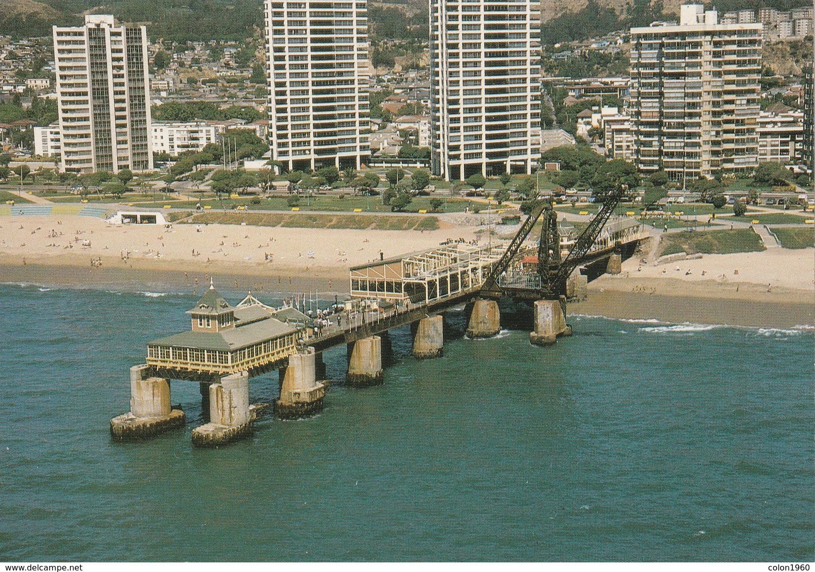 POSTAL DE CHILE. VIÑA DEL MAR. VERGARA PIER - MUELLE VERGARA. 05-05. (747). - Chile