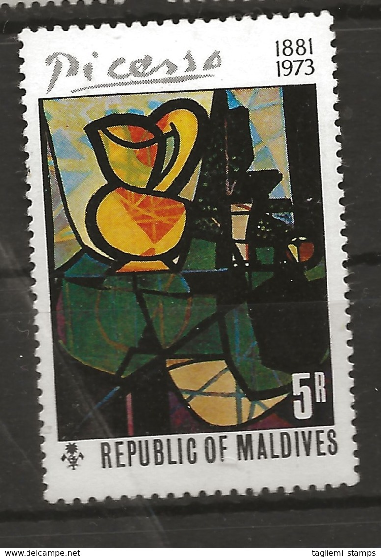 Maldives, 1974, Picasso Paintings, MNH - Maldives (1965-...)