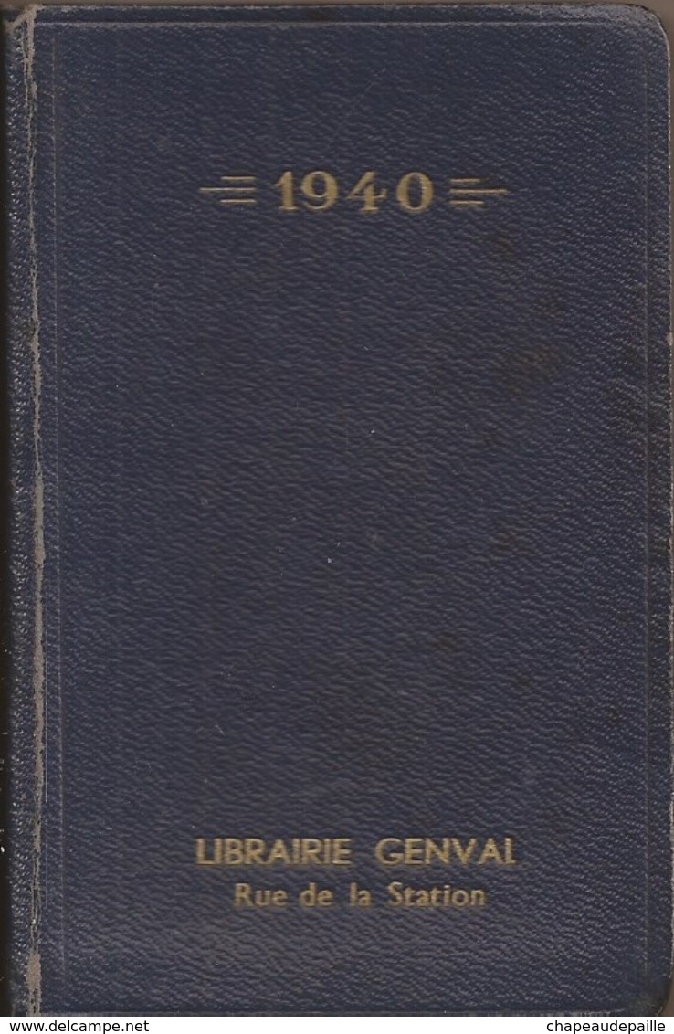 Agenda 1940 - Librairie Genval - Ohne Zuordnung