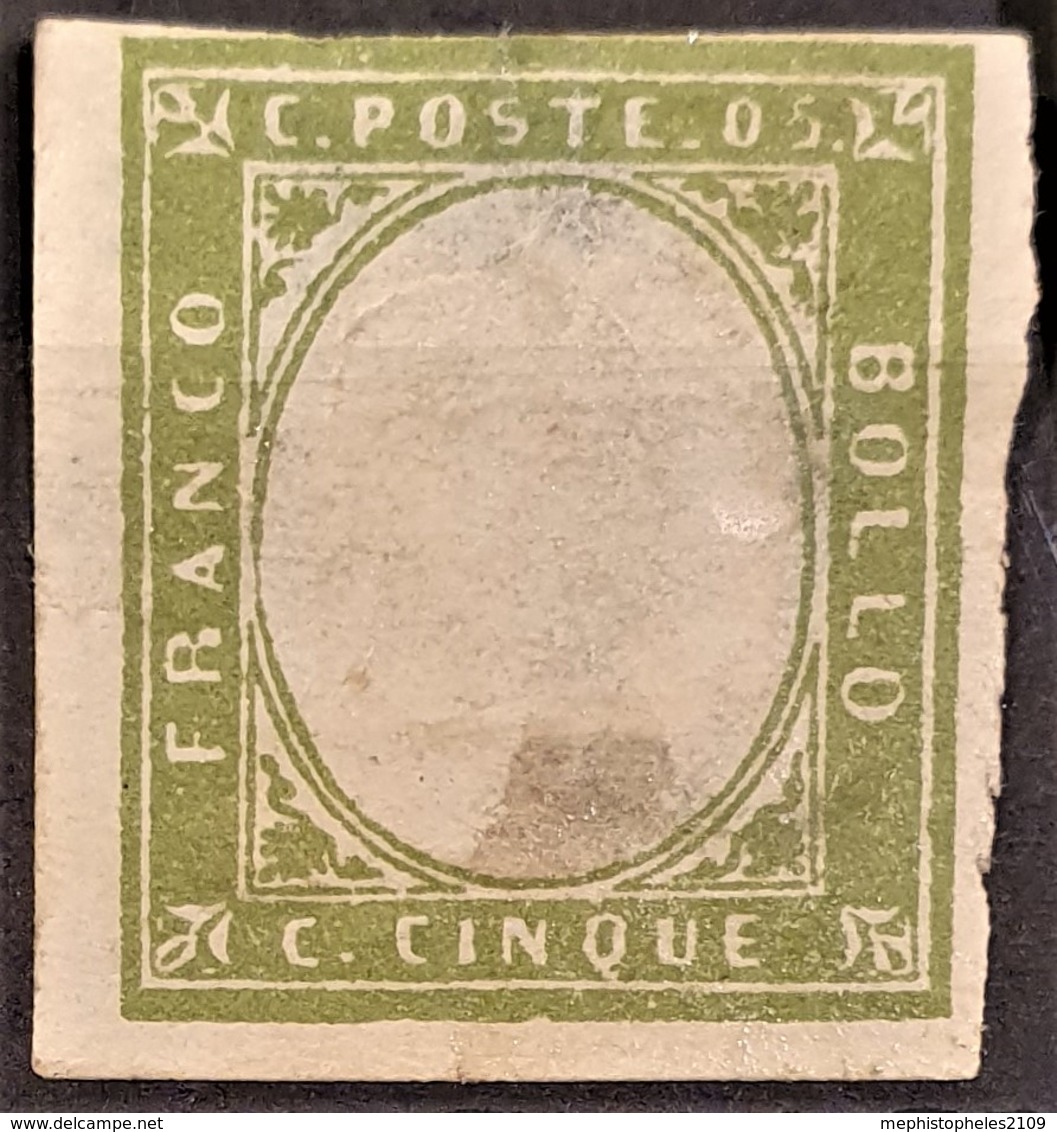 SARDINIA 1862 - MLH - Sc# 10a - 5c - Thins! - Sardinien