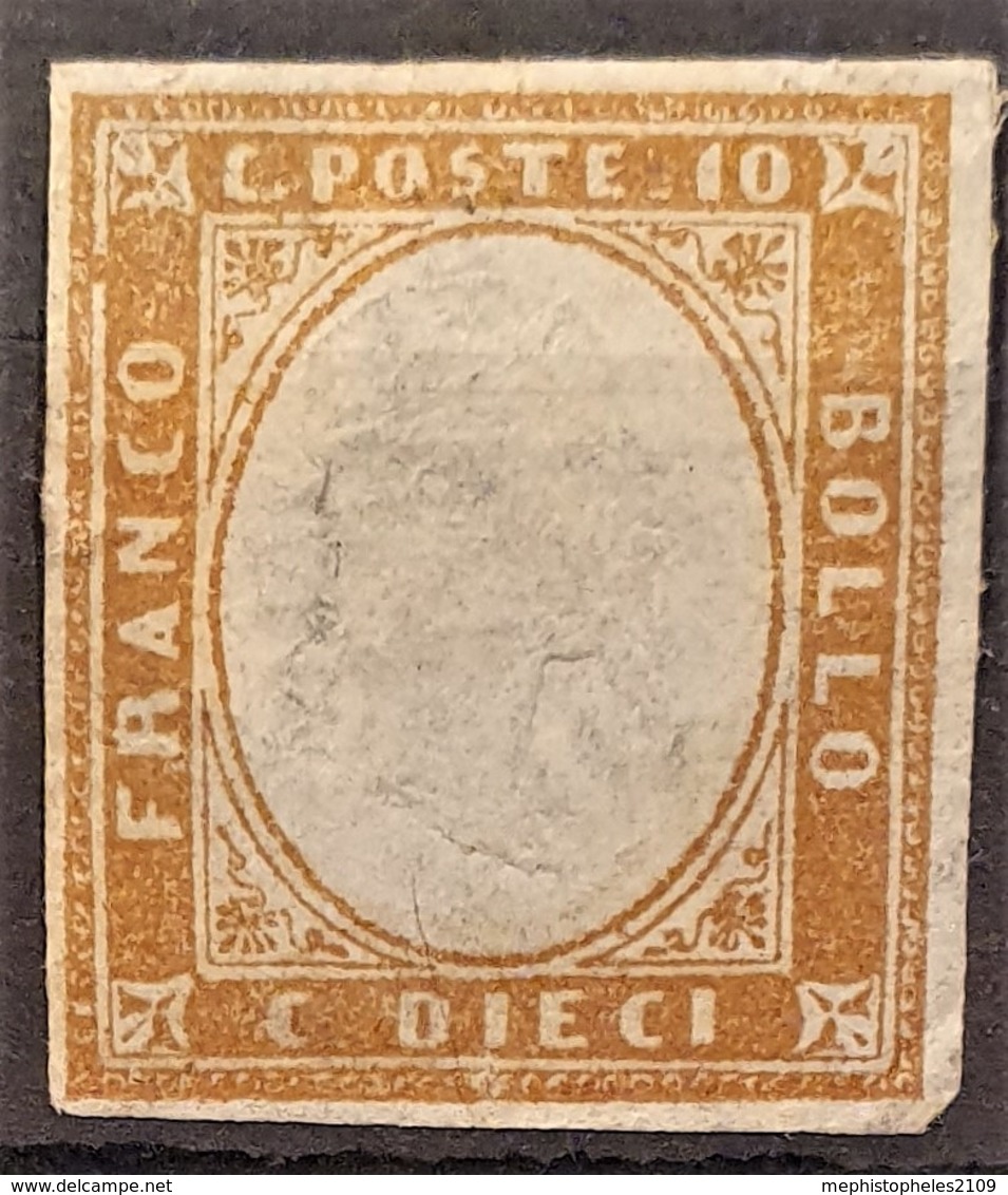 SARDINIA 1863 - MLH - Sc# 11 - 10c - Sardinia