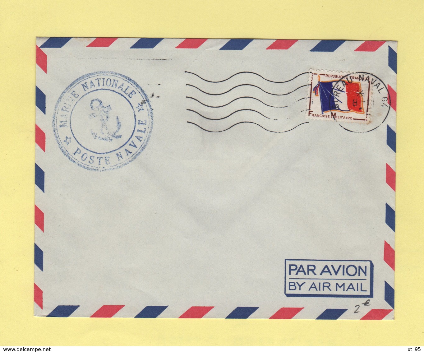 Bureau Naval 64 - 8-11-1966 - Timbre FM - Correo Naval