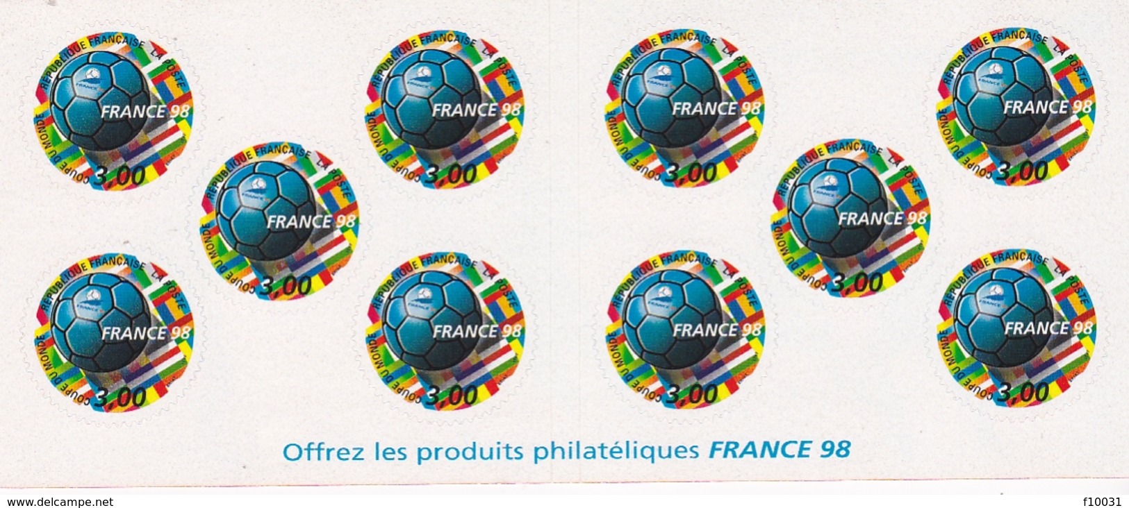 Carnet Coupe Du Monde De Football France 98  N° BC3140** - Andere & Zonder Classificatie