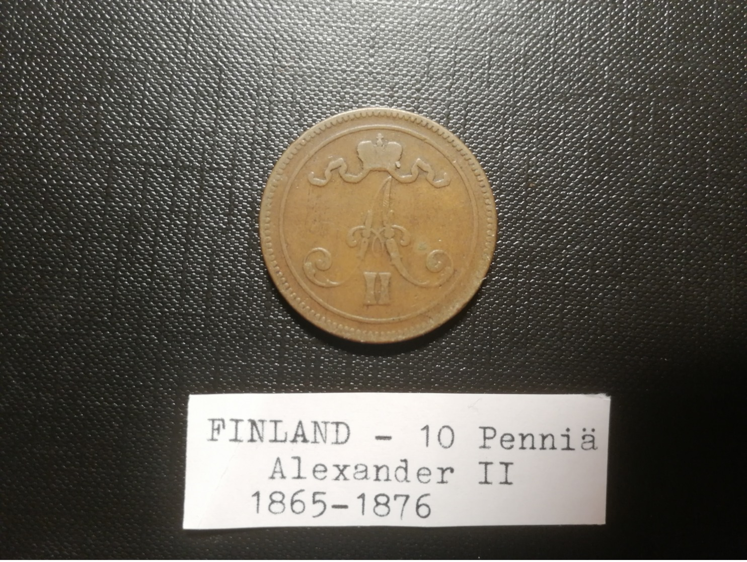 FINLANDE/Finland - 10 Penniä 1865 - Alexander II - Finnland