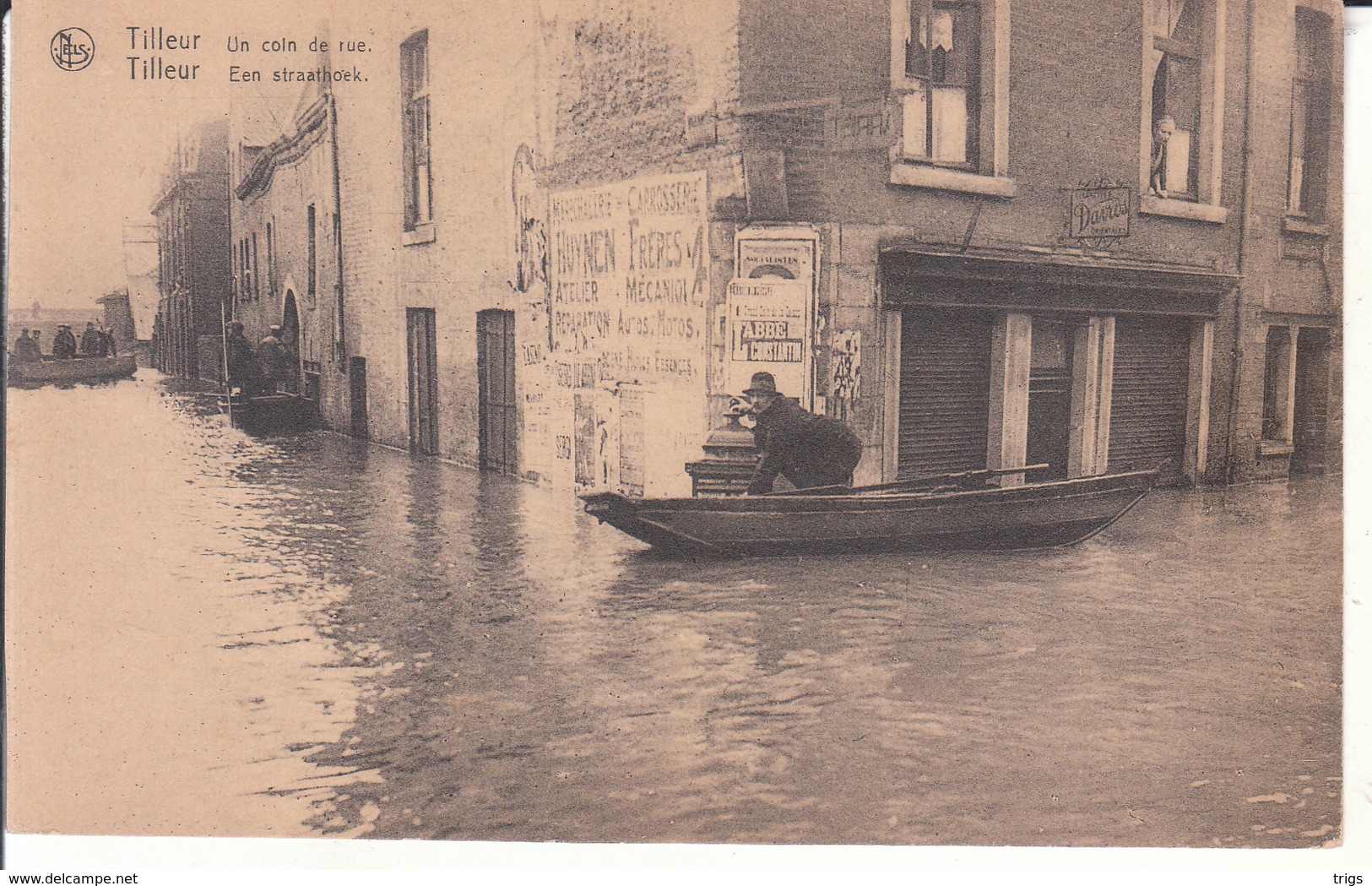 Tilleur (Overstroomingen 1925-1926) - Een Straathoek - Saint-Nicolas