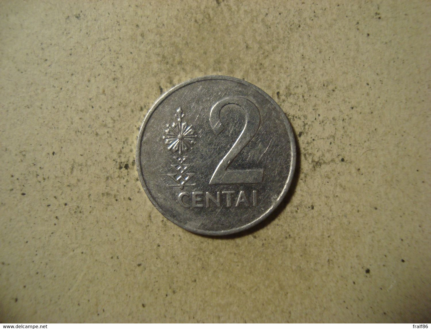 MONNAIE LITUANIE 2 CENTAI 1991 - Lituanie