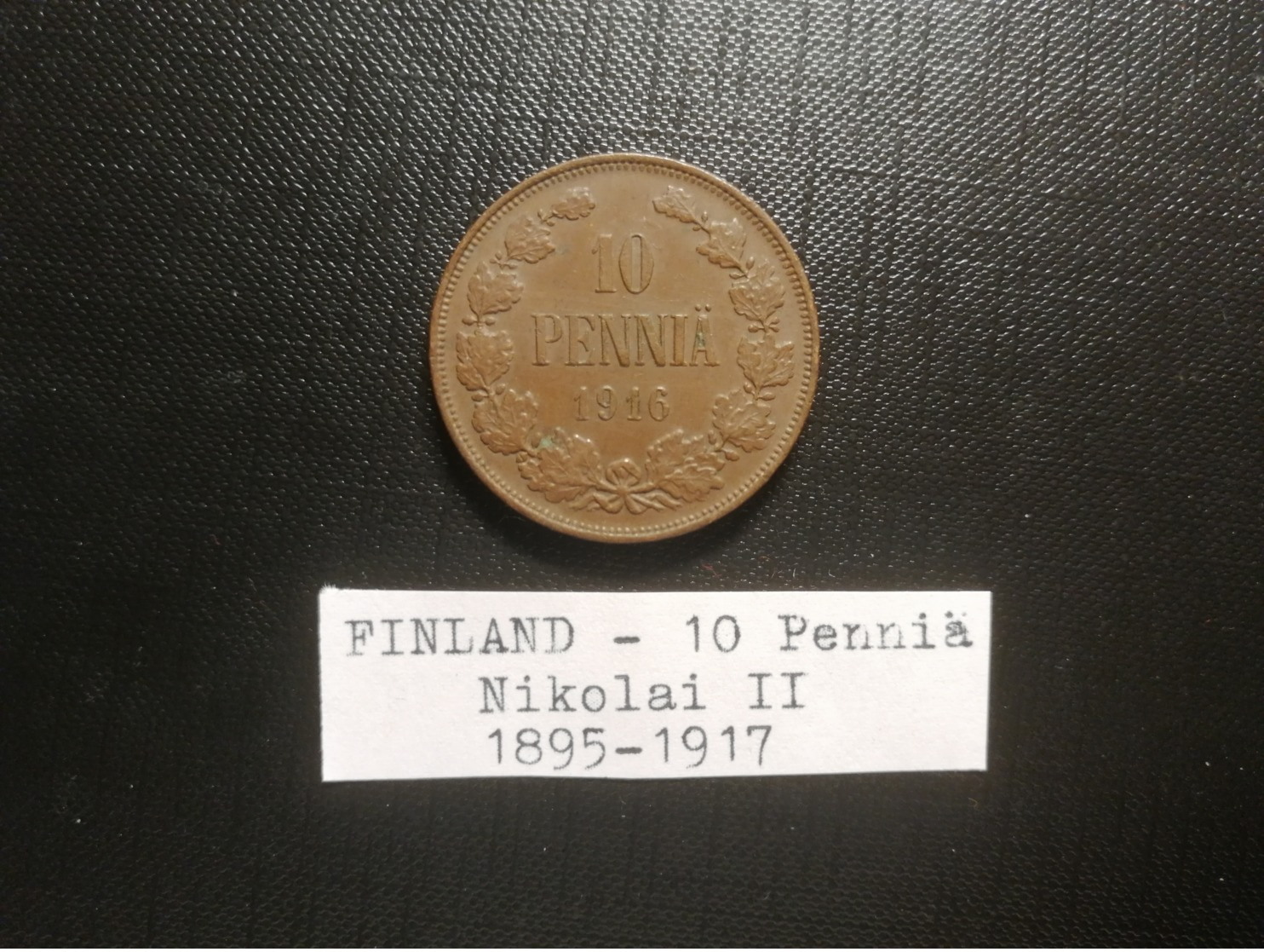 FINLANDE/Finland - 10 Penniä 1916 - Nikolai II - Finlandia