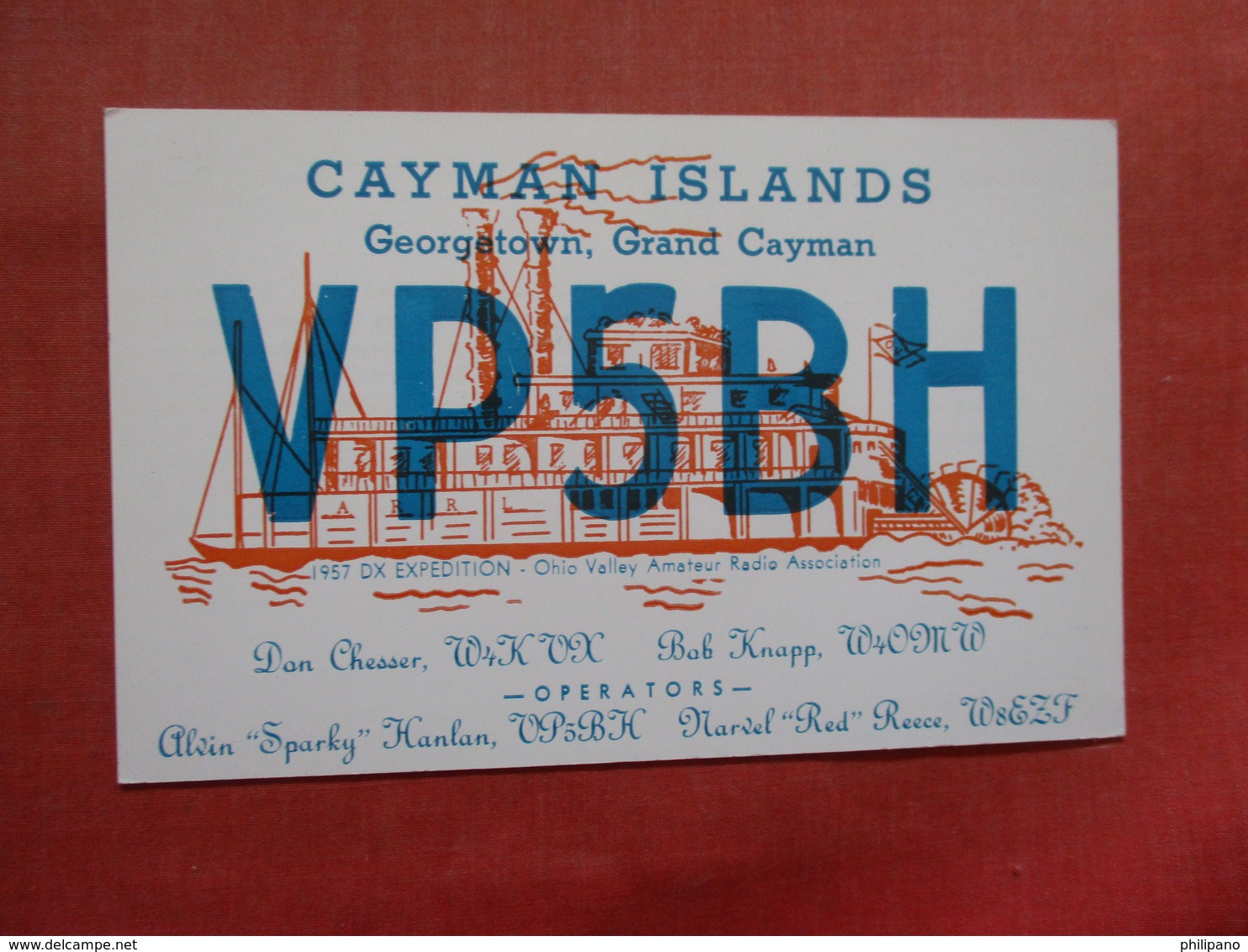 Radio Card  VP5BH Cayman Islands Georgetown Grand Cayman    Ref 3816 - Kaaimaneilanden