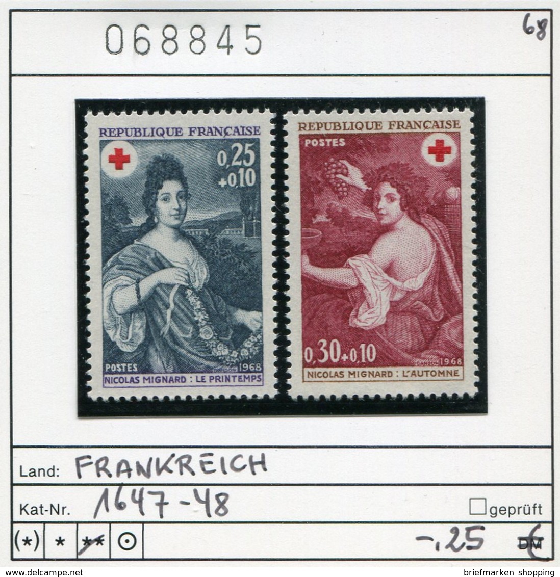 Frankreich - France - Francia -  Michel 1647-1648 - ** Mnh Neuf Postfris - - Nuovi