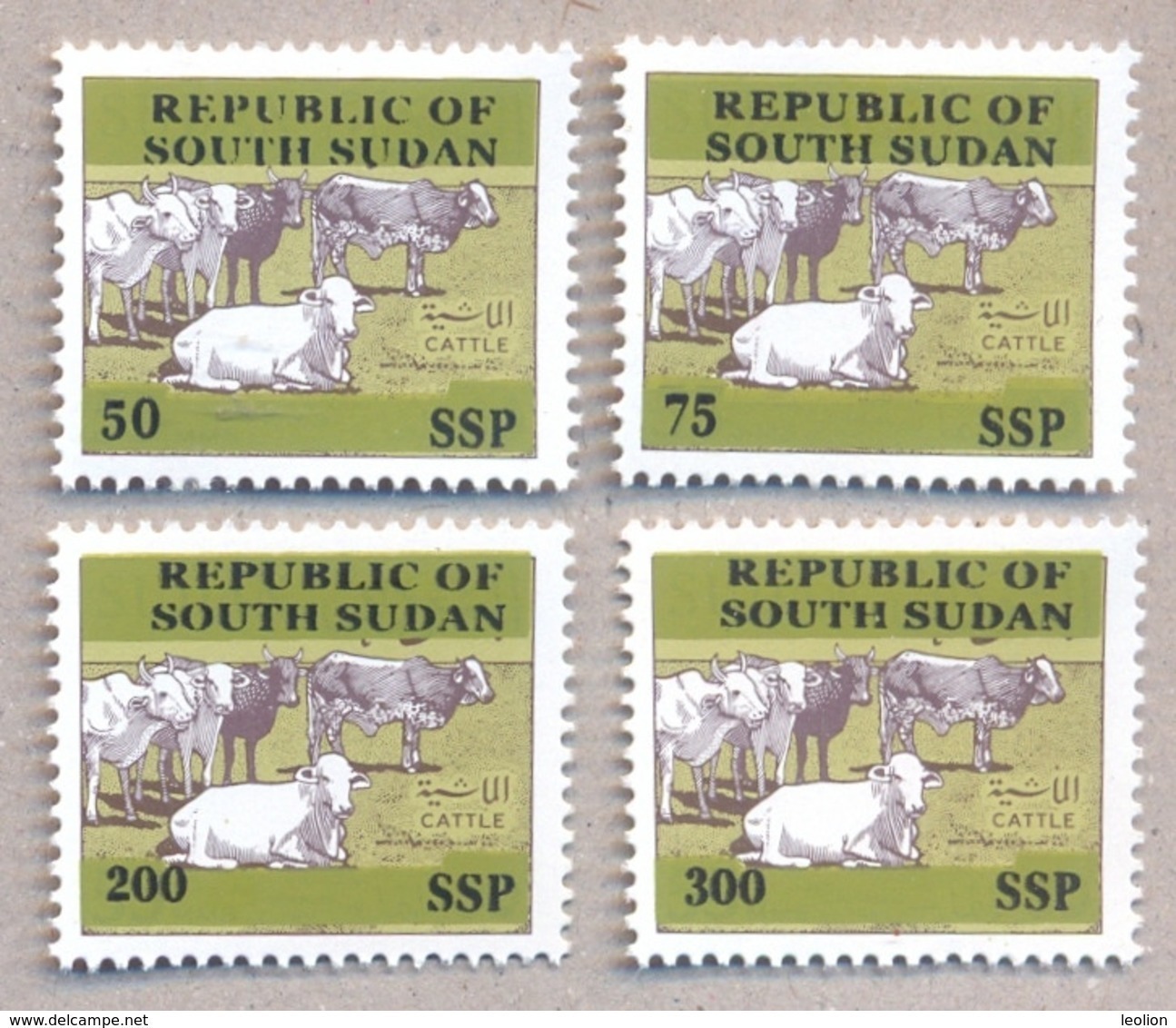 SOUTH SUDAN Proof Unissued Issue 2019 Overprint Cattle SOUDAN Du Sud Südsudan - Sud-Soudan