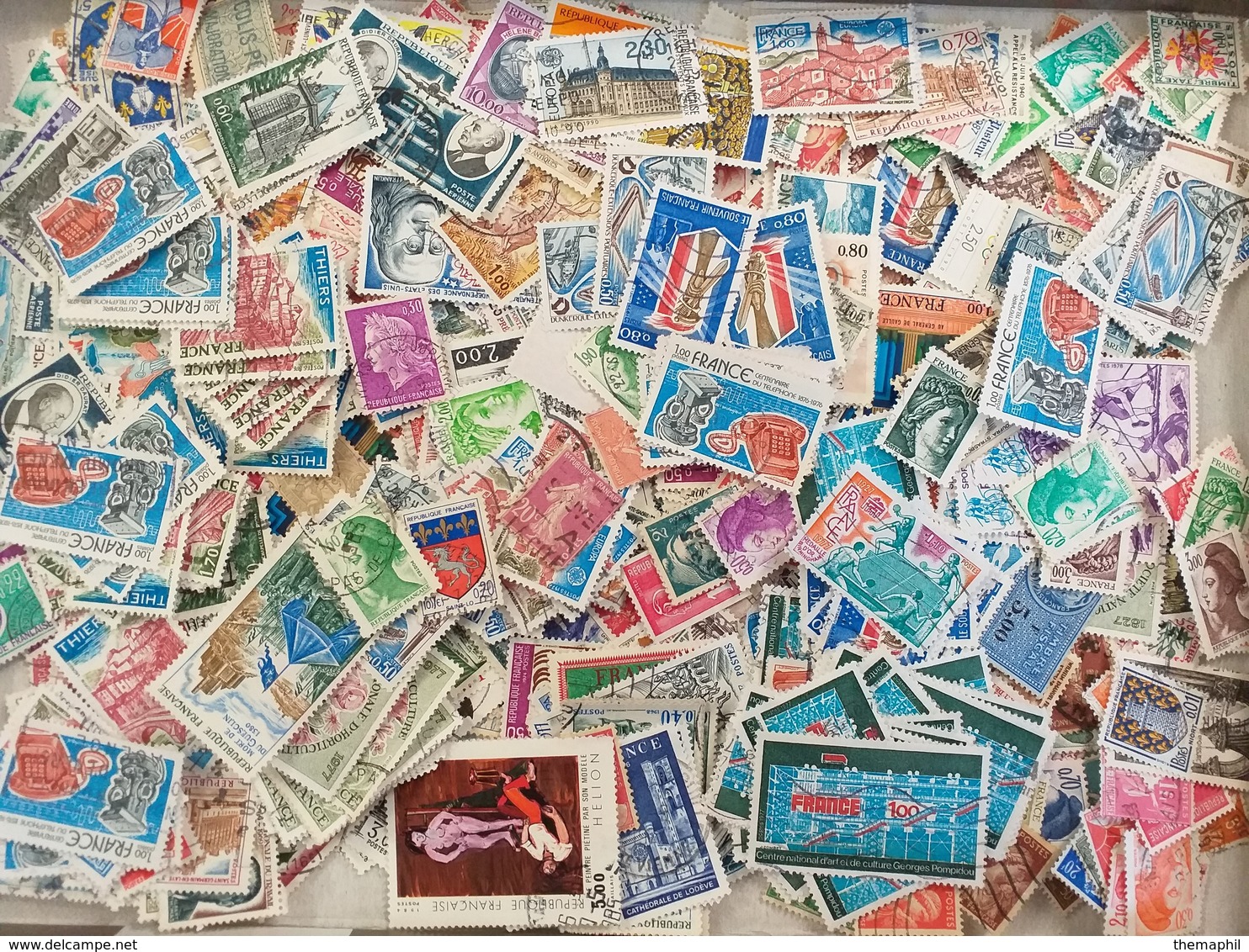 Lot N° TH.78 FRANCE Un Lot De 2000 Timbres Obl. - Collections (en Albums)