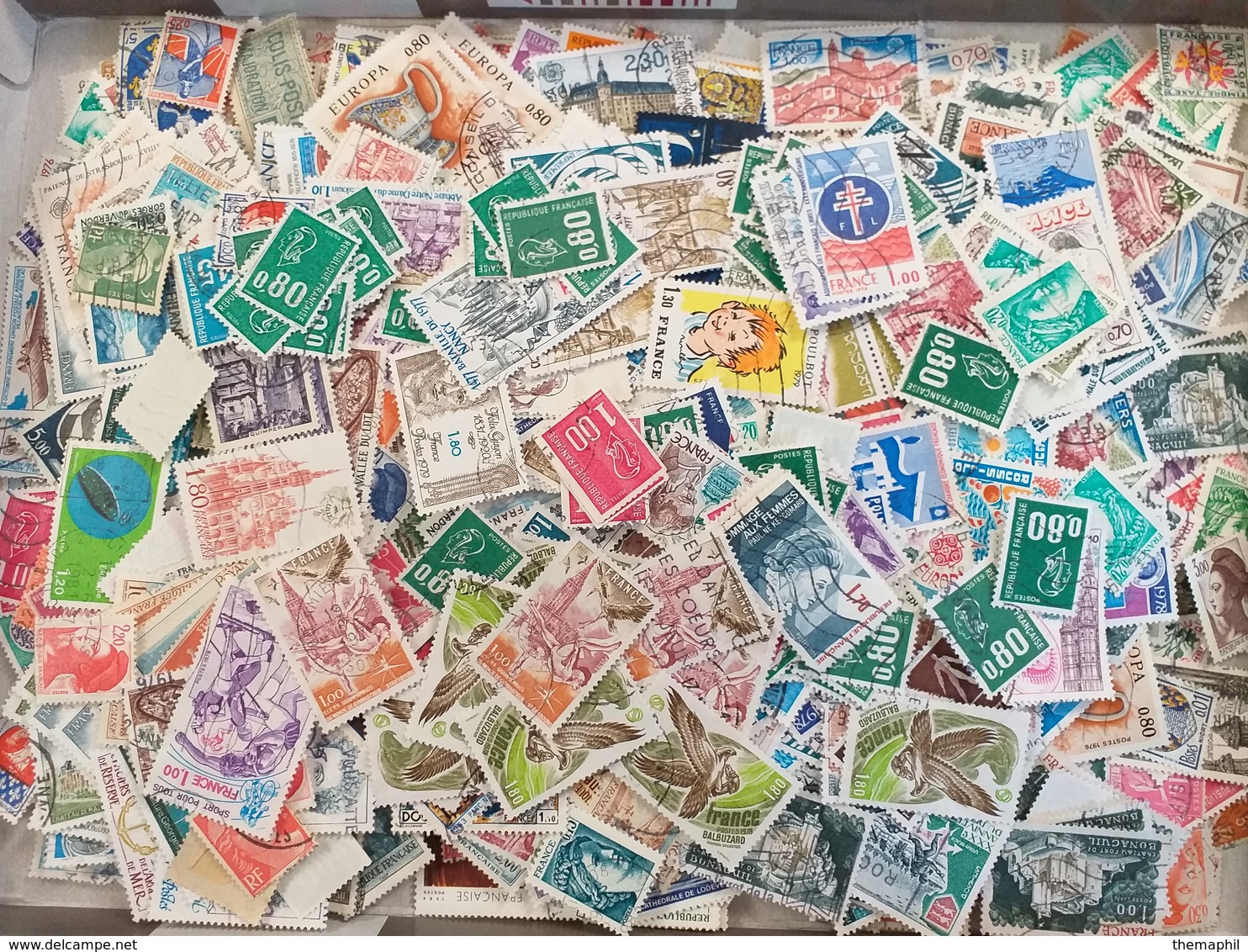 Lot N° TH.78 FRANCE Un Lot De 2000 Timbres Obl. - Collections (en Albums)