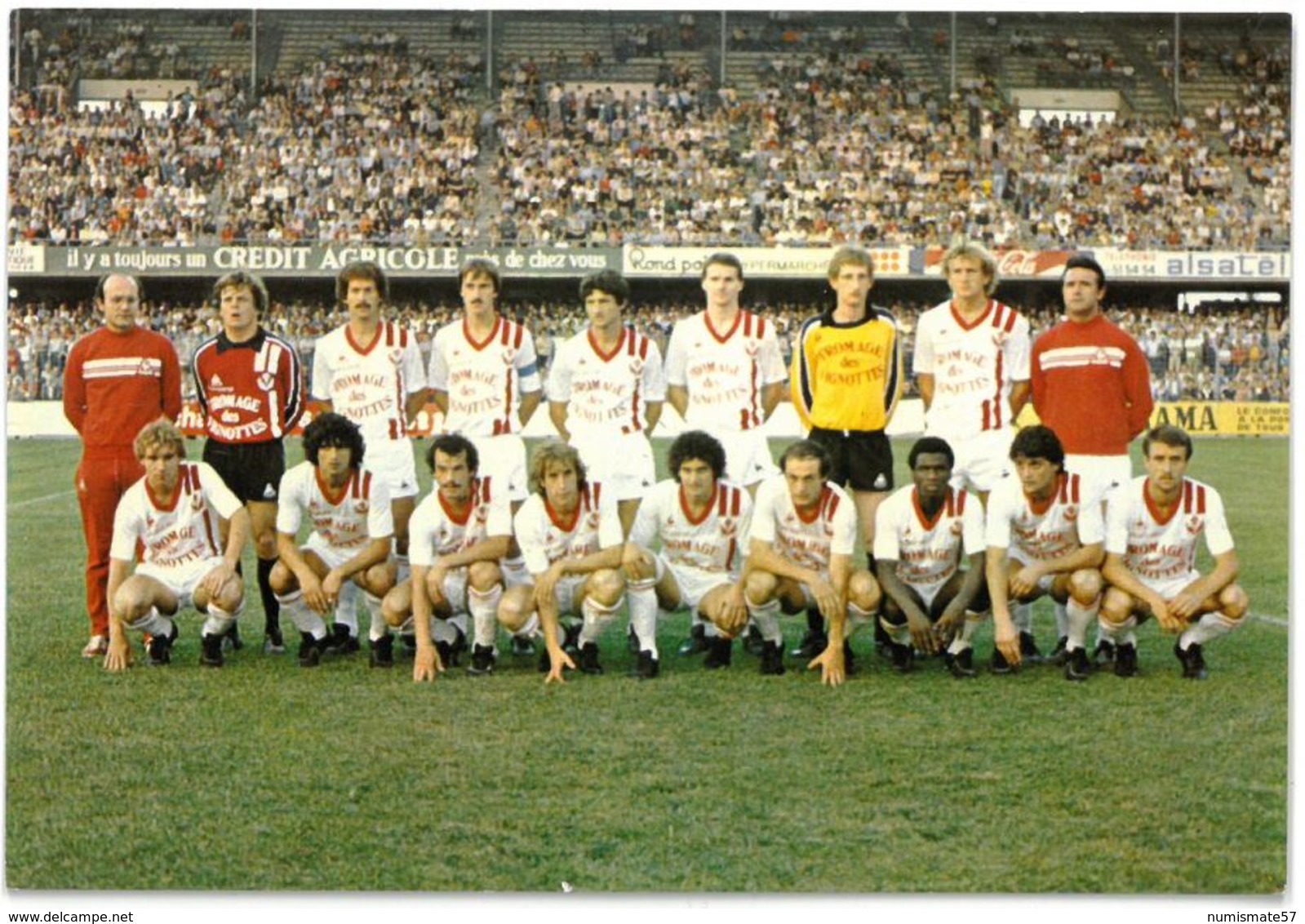 CP NANCY - Equipe De Football A.S. Nancy Lorraine ( ASNL ) - 1981 / 1982 - Nancy