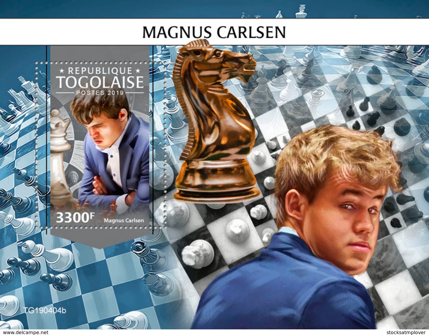 Togo 2019  Magnus Carlsen ，chess  S201911 - Togo (1960-...)