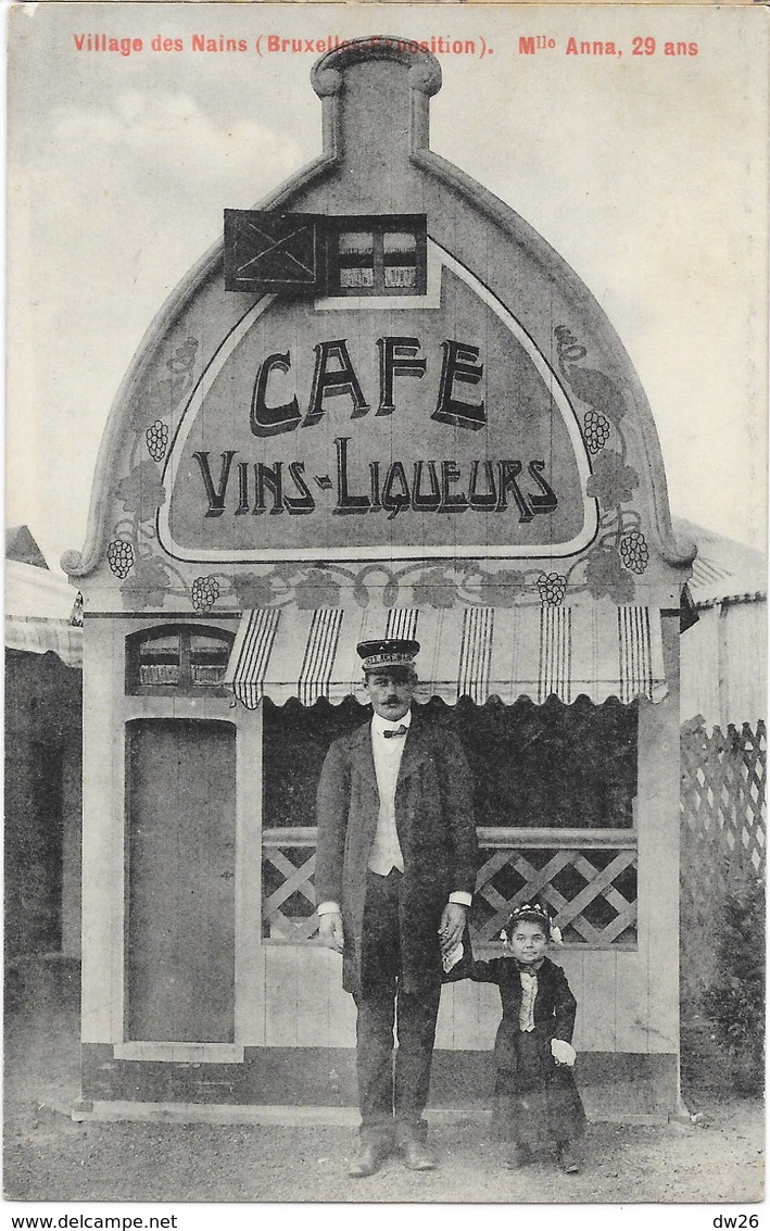 Village Des Nains, Bruxelles Exposition, Kermesse 1935, Café (Vins Liqueurs) Mlle Anna, 29 Ans - Esposizioni