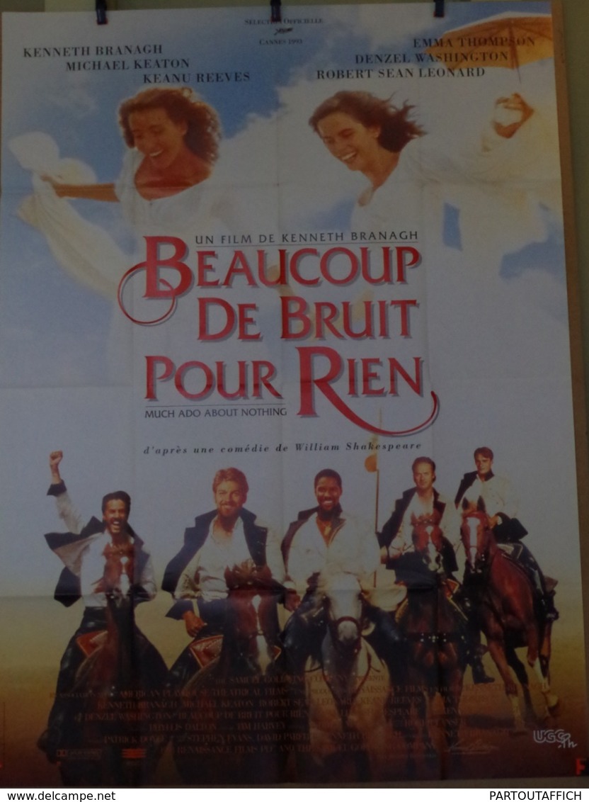 Aff Ciné Orig BEAUCOUP DE BRUIT POUR RIEN 120X160 K Brannagh K Reeves 1993 Shakespeare - Manifesti & Poster