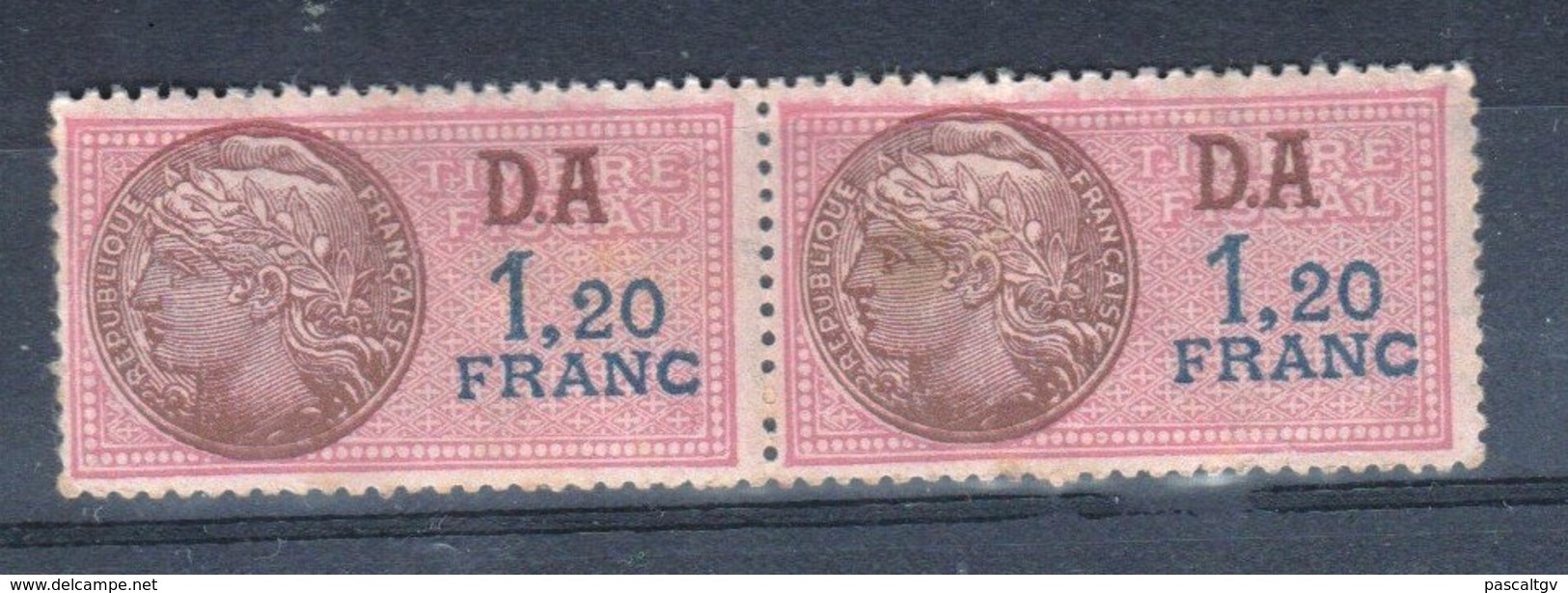 FRANCE 2 Timbres Fiscaux FSU à 1.20 Fr - Sellos