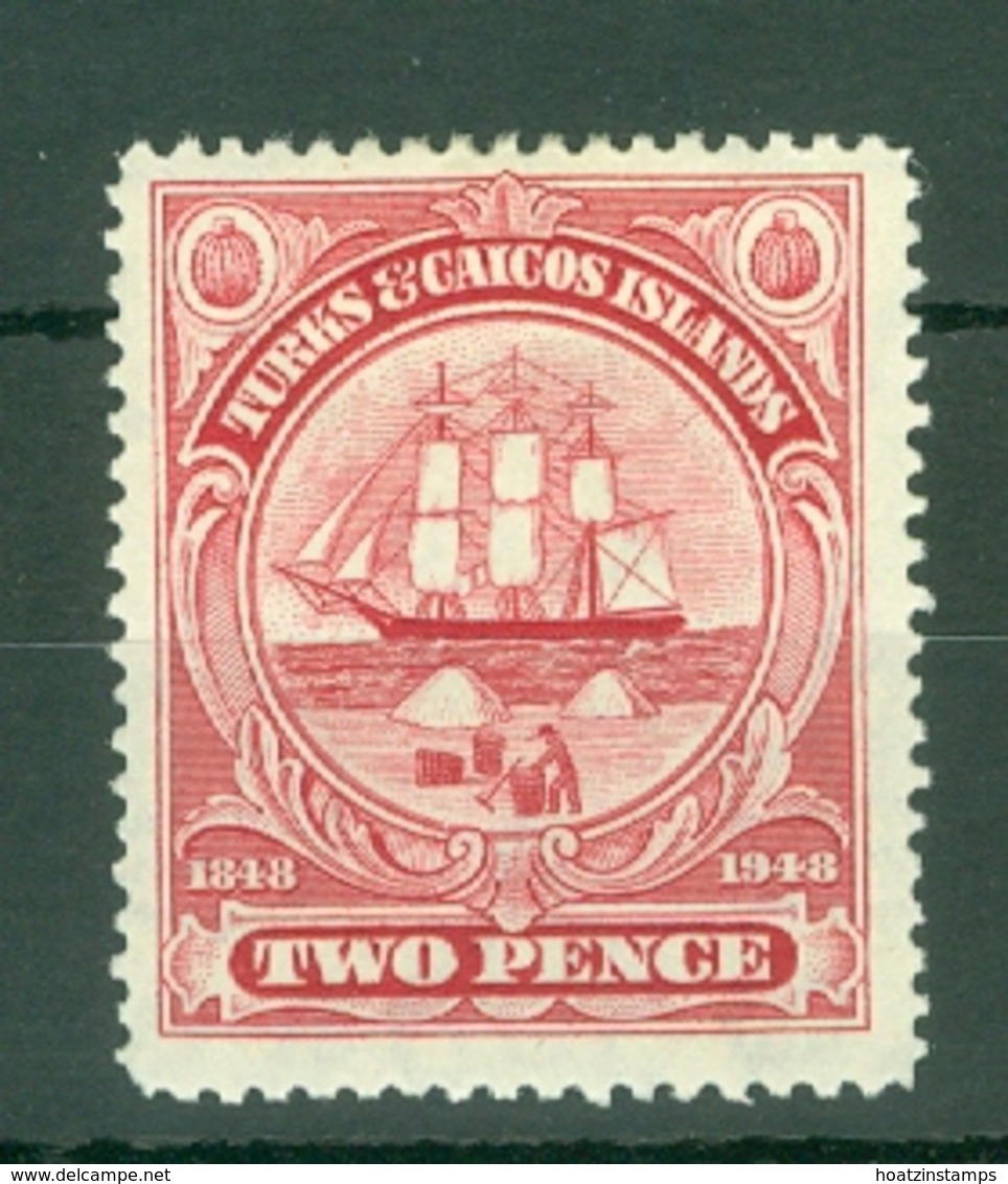 Turks & Caicos Is: 1948   Centenary Of Separation From Bahamas  SG211   2d   MH - Turks And Caicos