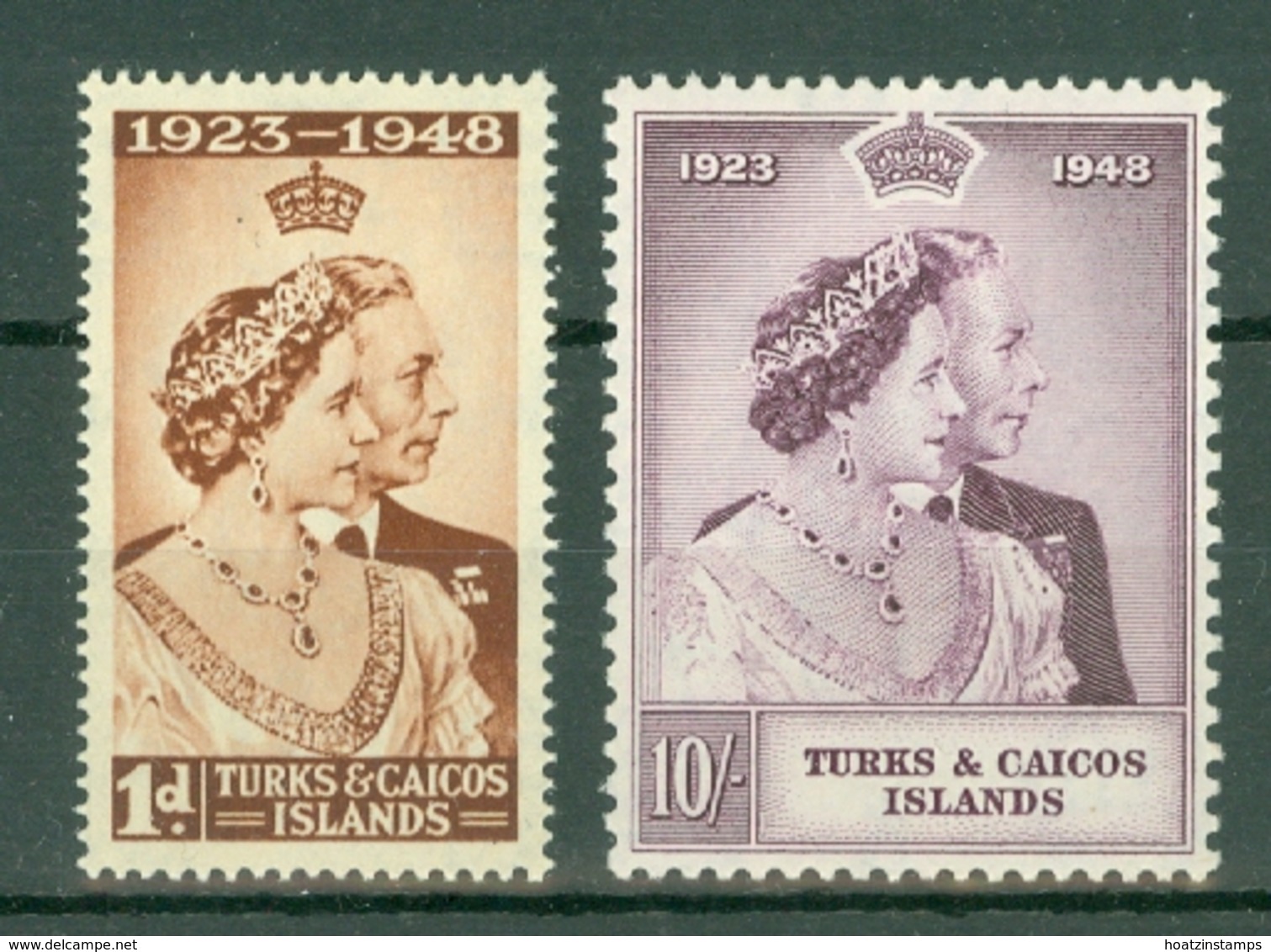 Turks & Caicos Is: 1948   Royal Silver Wedding     MH - Turks And Caicos