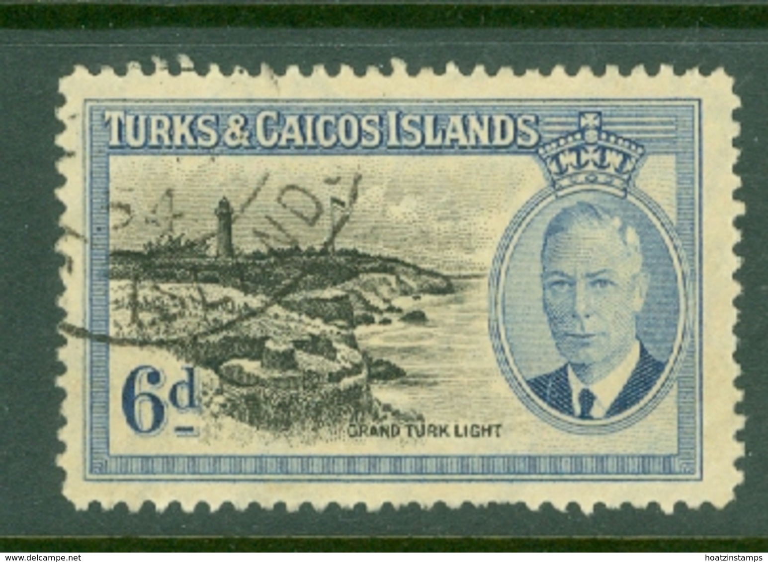 Turks & Caicos Is: 1950   KGVI   SG228    6d      Used - Turks And Caicos