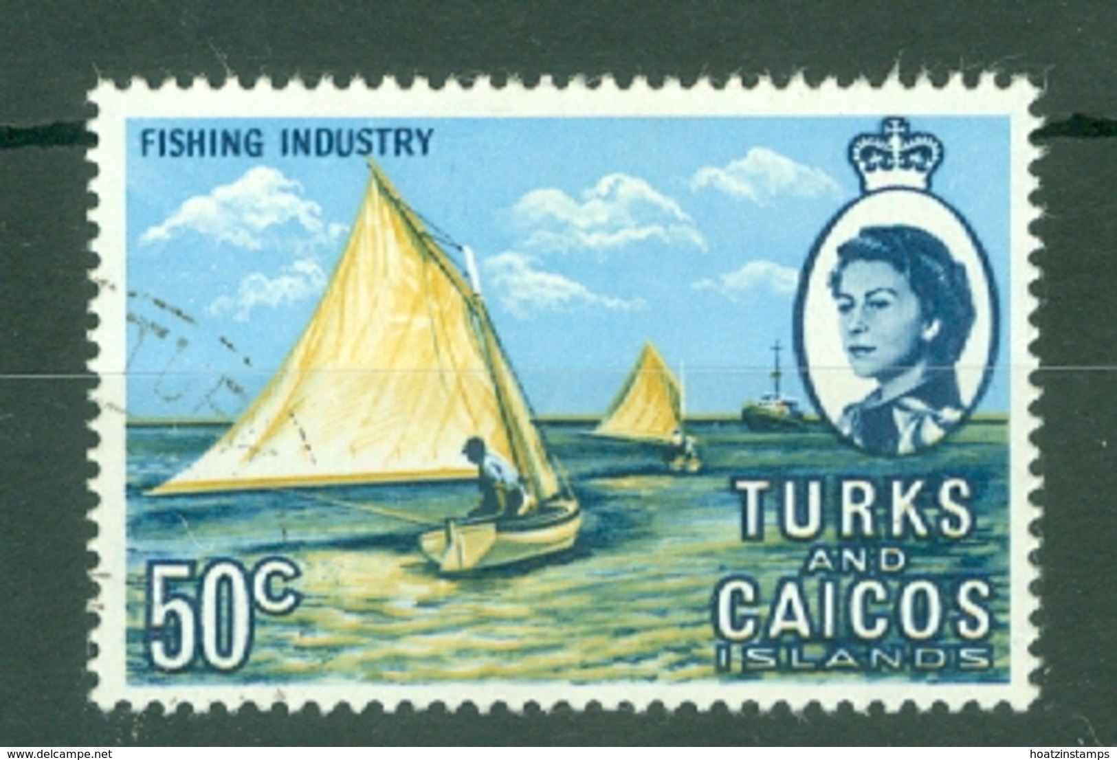 Turks & Caicos Is: 1971   QE II - Pictorial - Decimal Currency  SG344    50c    Used - Turks And Caicos