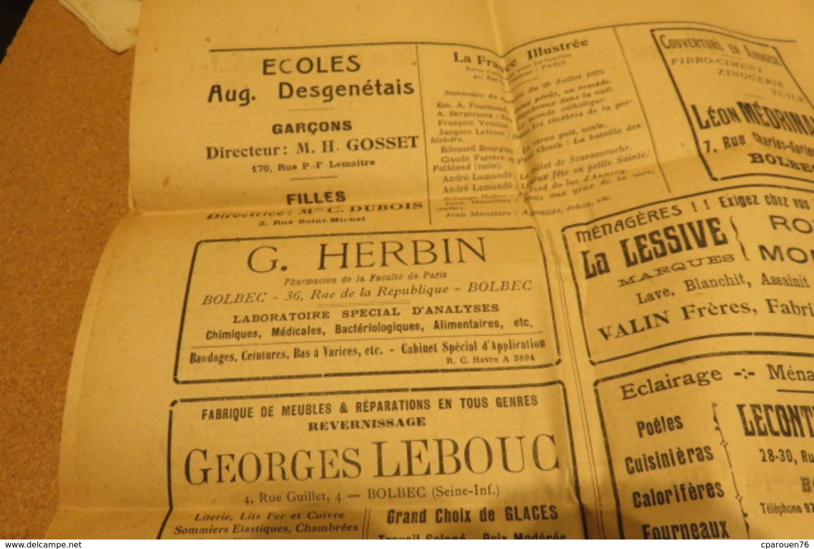 journal Aout 25 5 ème  année L'Espoir sans peur écho d'action catholique sociale  de Bolbec 76 Normandie chrétienne