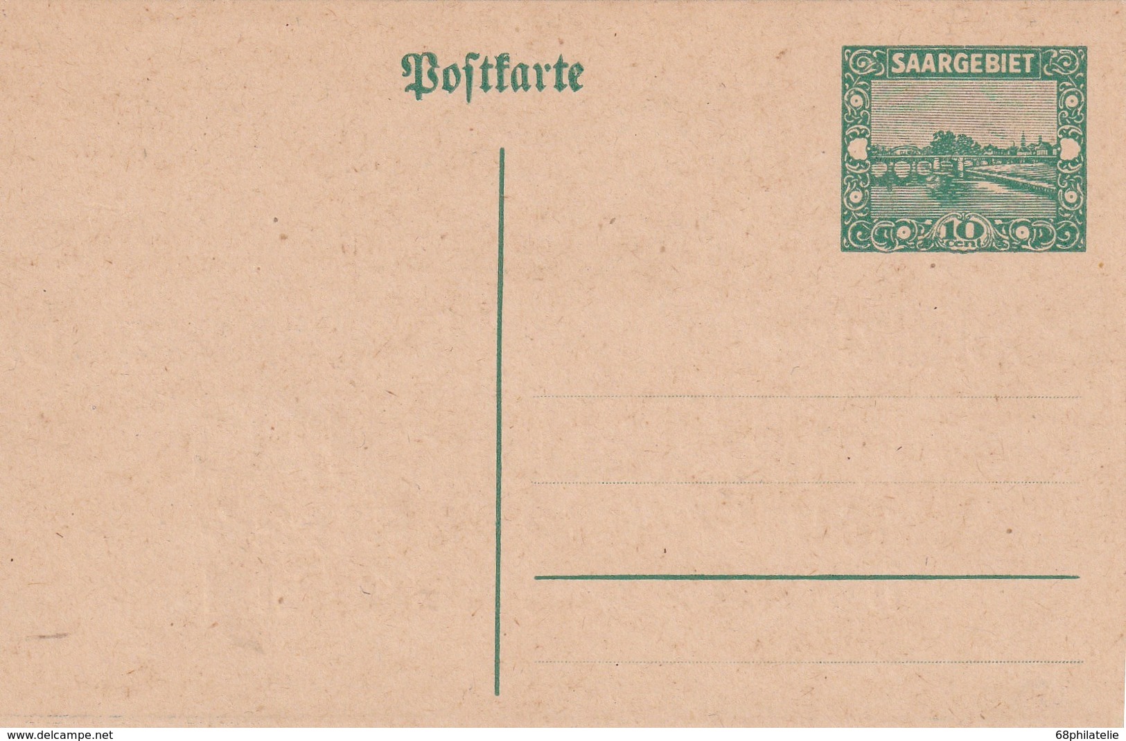 SAAR  ENTIER POSTAL  /GANZSACHE/POSTAL STATIONERY CARTE - Interi Postali