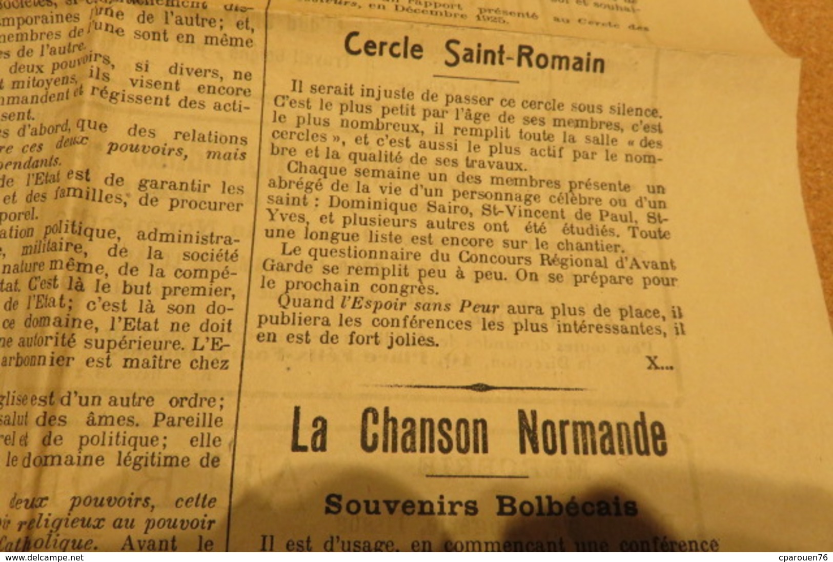 journal Fév  26 L'Espoir sans peur journal paroissial St Michel de Bolbec 76 Normandie chrétienne Edw Mon