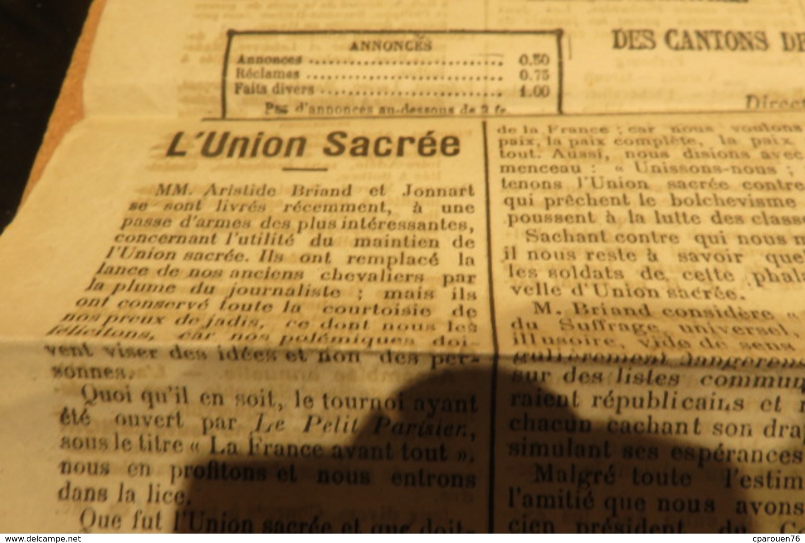 Journal Le Progrès De Bolbec 14 Sept 1919 Nouvelles Locales Lillebonne Normandie 76 - Altri & Non Classificati