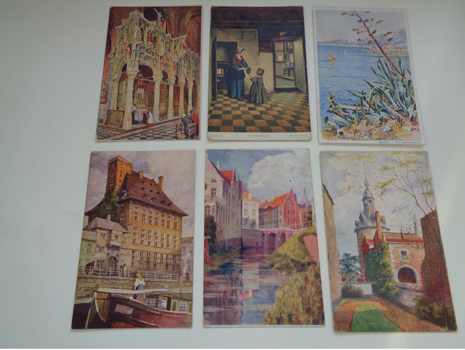 Beau Lot 60 Cartes Postales Fantaisie Peintures  Peinture     Mooi Lot 60 Postkaarten Fantasie  Schilderijen  Schilderij - 5 - 99 Postkaarten