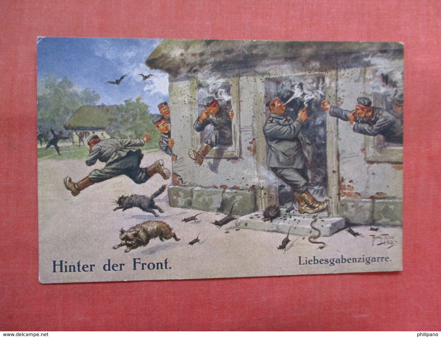 Hinter Der Front Military Humor  Ref 3817 - Humor