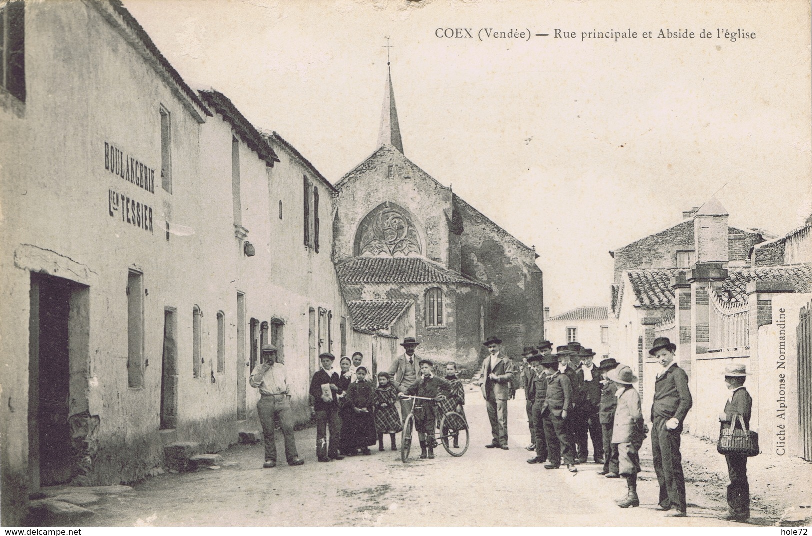 85 - Coex (Vendée) - Rue Principale Et Abside De L'Eglise - Autres & Non Classés