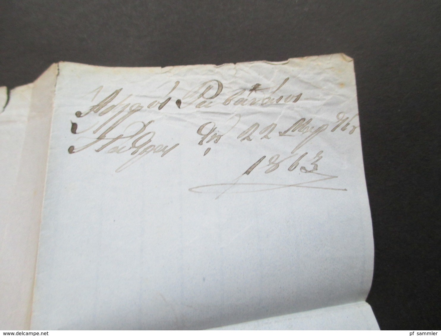 Griechenland 1863 Hermeskopf Nr. 20 ?? EF Brief Mit Inhalt! Tripolis - Briefe U. Dokumente