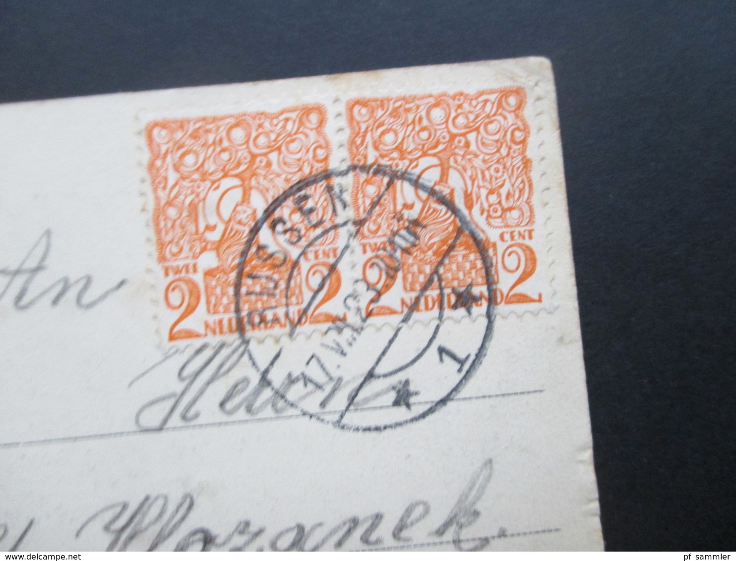 AK Niederlande 1923 Almelo Makt Stempel Rijssen Nach Wien Frankiert Mit 4x Michel Nr. 113 MeF - Almelo