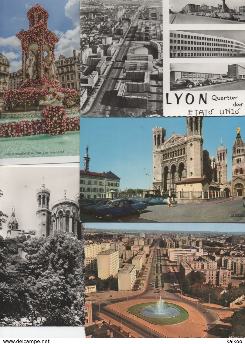 LOT De 25 Cartes Postales ( Département 69 ) - 5 - 99 Cartes