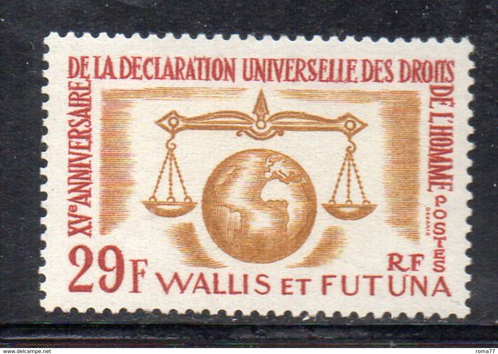 APR1279 - WALLIS FUTUNA 1963 ,  Yvert N. 169 MNH  *** (2380A) DIRITTI UOMO HOMME - Ungebraucht